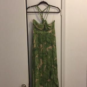 Printed flowy maxi dress